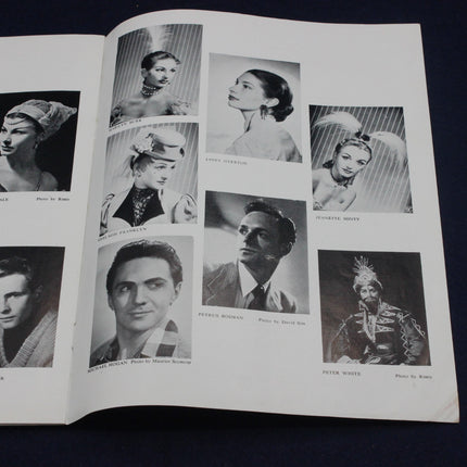 Vintage magazine page with black and white portraits of people
