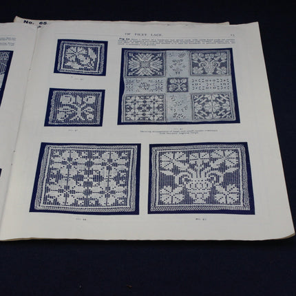 Needlecraft patterns in an dwardian magazine
