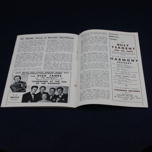Open July 1950 The New Beat Magazine with text and images on a dark background