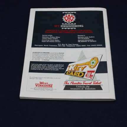 20th Annual Trans Pennine Run Programme with text and logos on a dark background