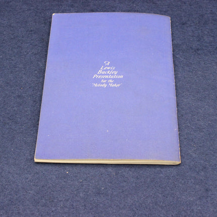 Blue 1947 Melody Maker Dance Band Championship Programme with text on a dark blue background