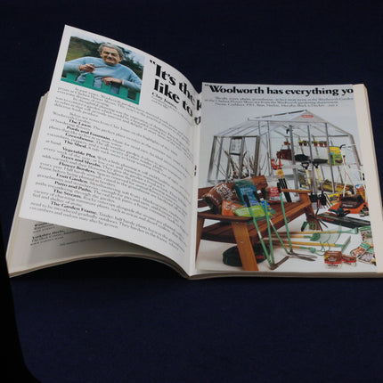 Open Chelsea Flower Show programme showing adverts and text