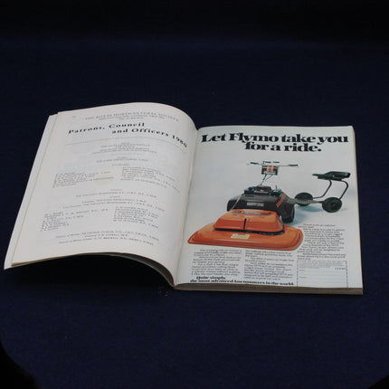 Flymo lawnmower advert in the 1980 Chelsea Flower Show programme