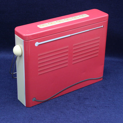 Shortbread Fingers Tin Shaped Like a Vintage‑Style Radio with Handle
