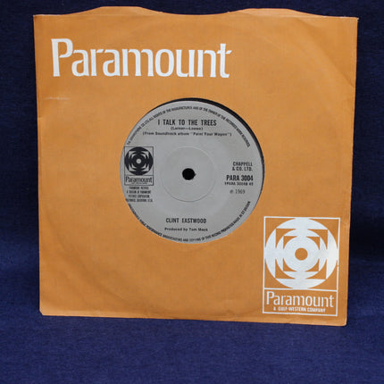 45 rpm Record – “I Talk to the Trees” / “Wand’rin’ Star” – Clint Eastwood & Lee Marvin (Paramount Records)