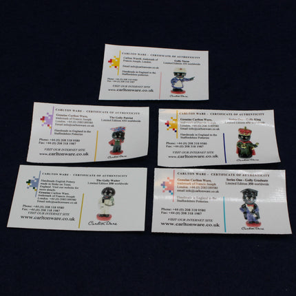 Carlton Ware Golly Figurine Series One – Complete Limited Edition Set (2002)