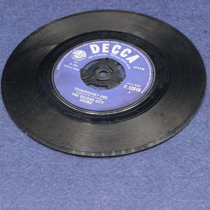 78 RPM record with a Decca label on a blue background