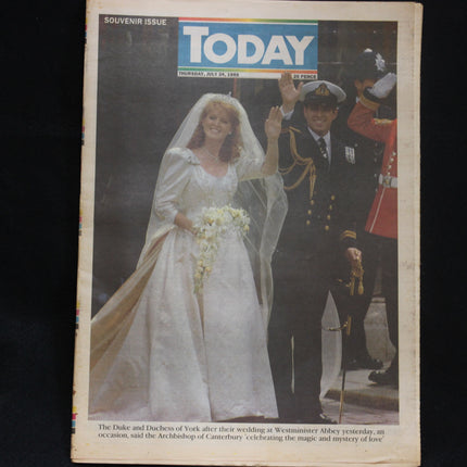 Today Newspaper – Royal Wedding Souvenir Issue – 24 July 1986