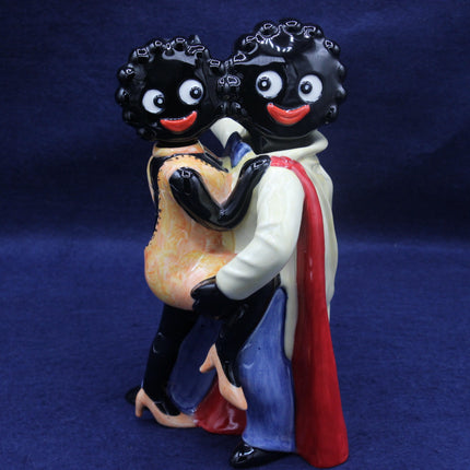 Super Rare Carlton Ware Golly Dancing Trial Piece  Hand‑Painted Vintage Ornament