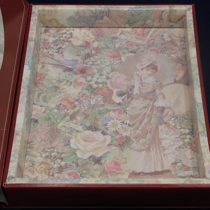 1980s Victorian Family Keepsake Photo Album & Memory Box