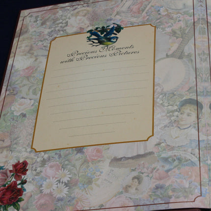 1980s Victorian Family Keepsake Photo Album & Memory Box