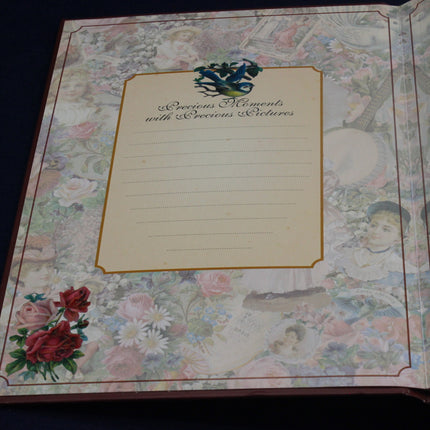 1980s Victorian Family Keepsake Photo Album & Memory Box