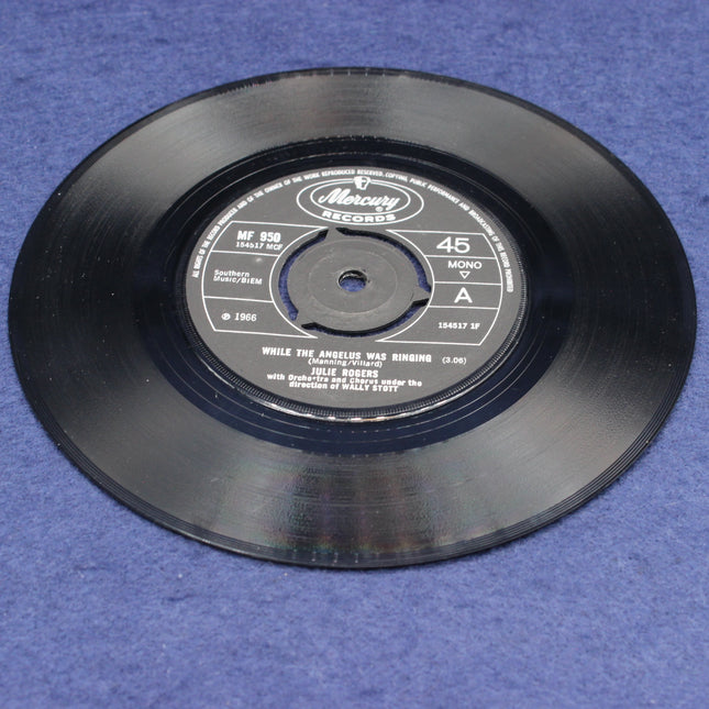 Vinyl record with a Mercury Records label on a blue background