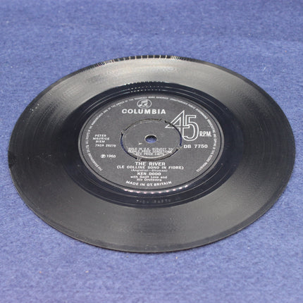Ken Dodd – The River / Someone Like You 45 RPM vinyl record on a blue surface
