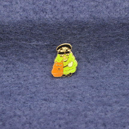 Kent Hop Cops Police‑Officer Pin with Police Dog – Vintage Charity Badge