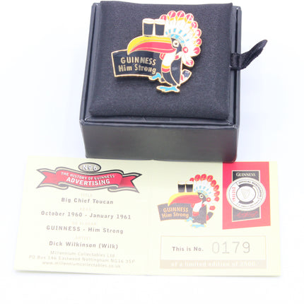 Limited Edition Guinness badge Big Chief Toucan