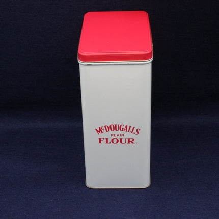 McDougalls Plain Flour branding on a vintage tin