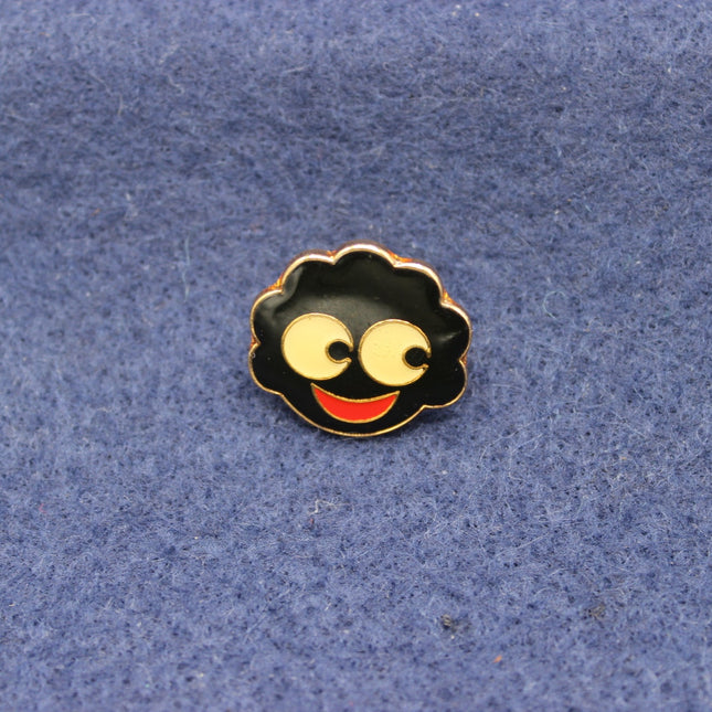 Non‑Robertson’s Golly Face Brooch – Independent Enamel Design