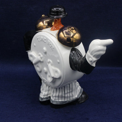 Price & Kensington “Time for Work” Novelty Teapot rear view