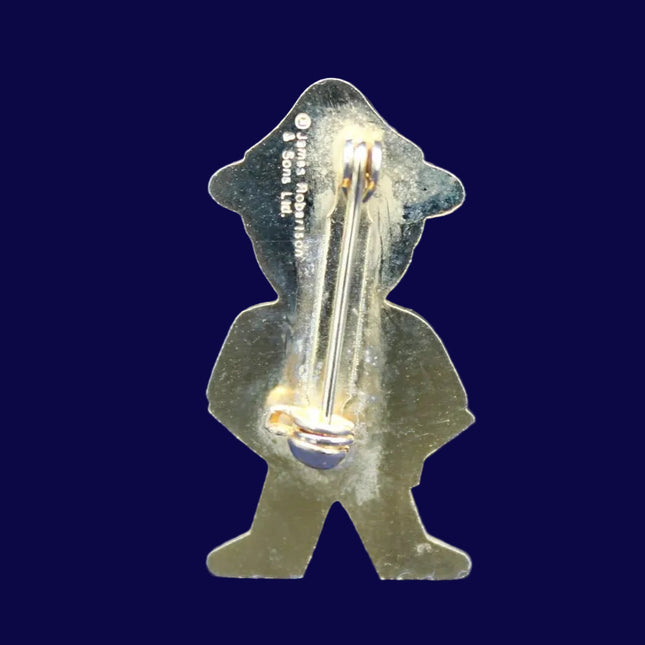 Robertson’s 1980s Golly Mountie Badge Rear