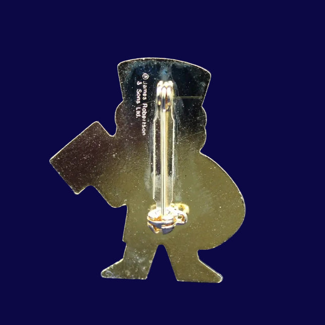 Robertson’s 1980s Golly Postman Badge Rear