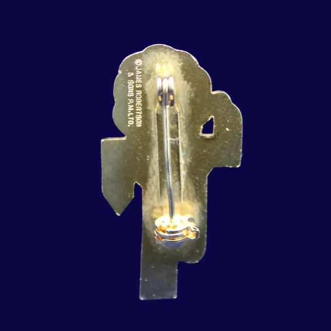 Robertson’s 1980s Golly Runner Badge Rear View