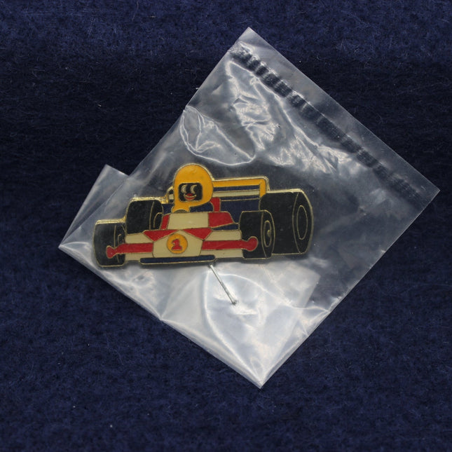 Robertson’s 1994 Racing Driver Golly Badge — Backstamped, Factory Sealed