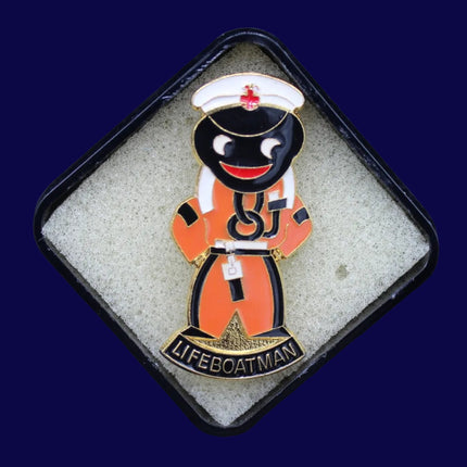 1988 Robertson’s Lifeboatman Golly Badge – Fattorini Backstamp
