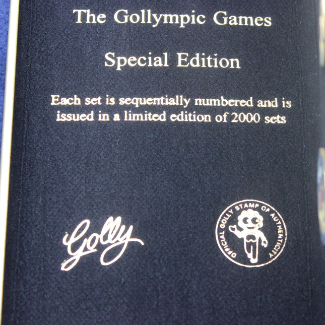 Golly Olympic Games Special Edition packaging with text and logo on a blue background