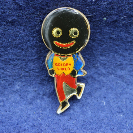 Robertsons Golly Skater Badge Pro Pat design c1960s