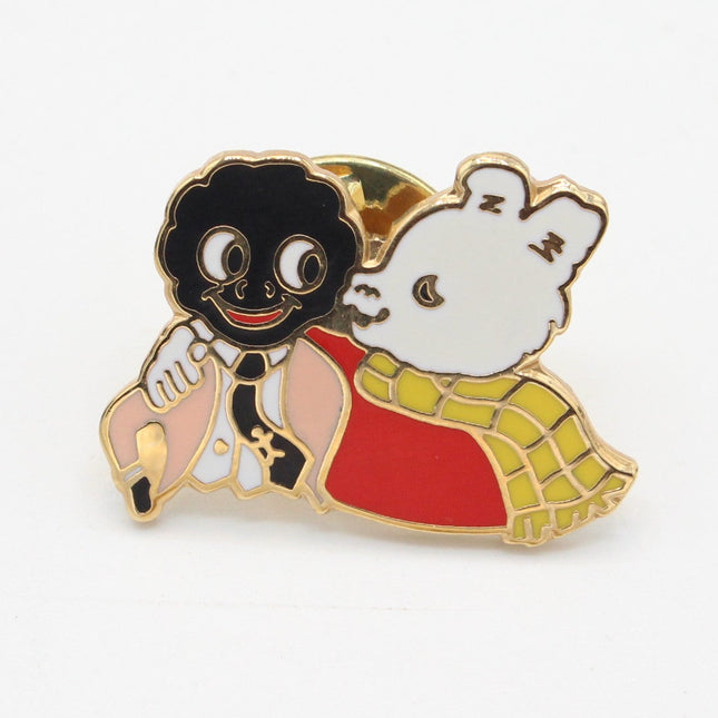 Rupert Bear Enamel Badge – Golly with Rupert