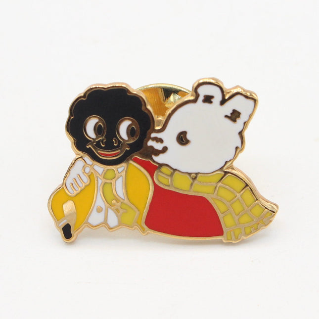 Rupert Bear Enamel Badge – Rupert with Golly