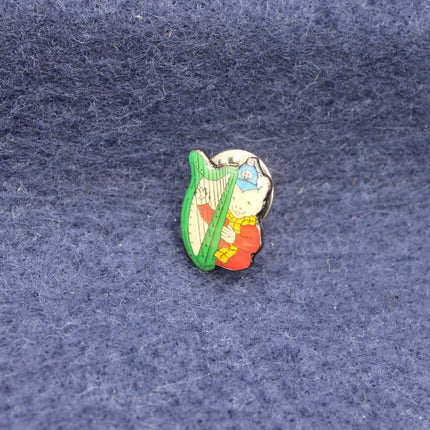 Rupert the Bear Harp Player Pin Badge