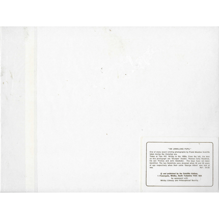 White paper with Sutcliffe Gallery Description text on a white background