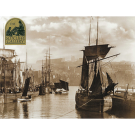 Photo print of ships in Whitby Harbour