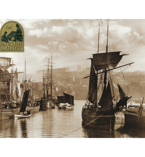 Photo print of ships in Whitby Harbour