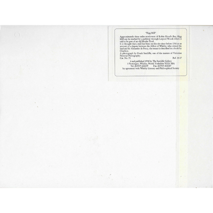Small Sutcliffe Gallery Description text box on a white background