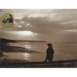 Frank Meadow Sutcliffe photo print of a woman looking over a bay