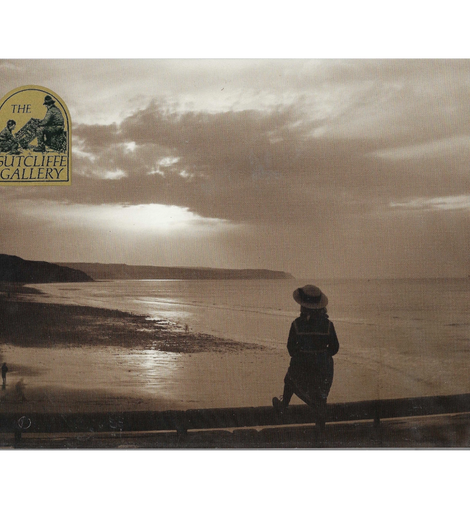 Frank Meadow Sutcliffe photo print of a woman looking over a bay