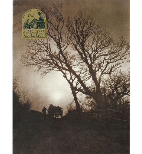 Silhouette of a person with a cart under a large tree, with 'The Sutcliffe Gallery' logo at the top.