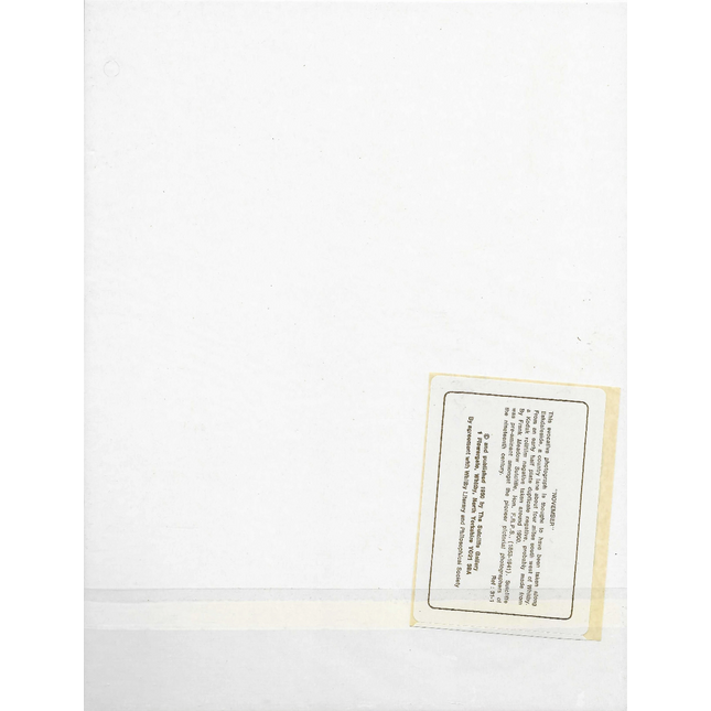 Small card with Sutcliffe Gallery Description text on a white background