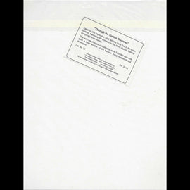 White paper with a printed Sutcliffe Gallery text document on a white background