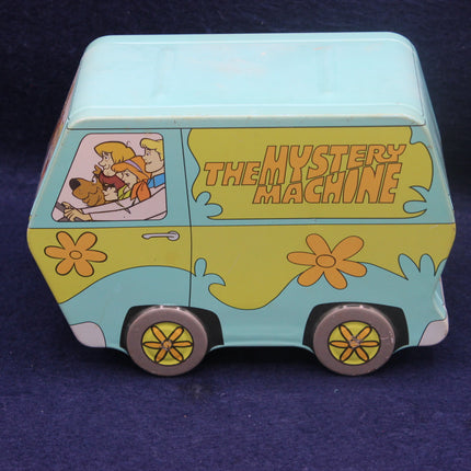 Scooby-Doo Mystery Machine toy on a dark blue background