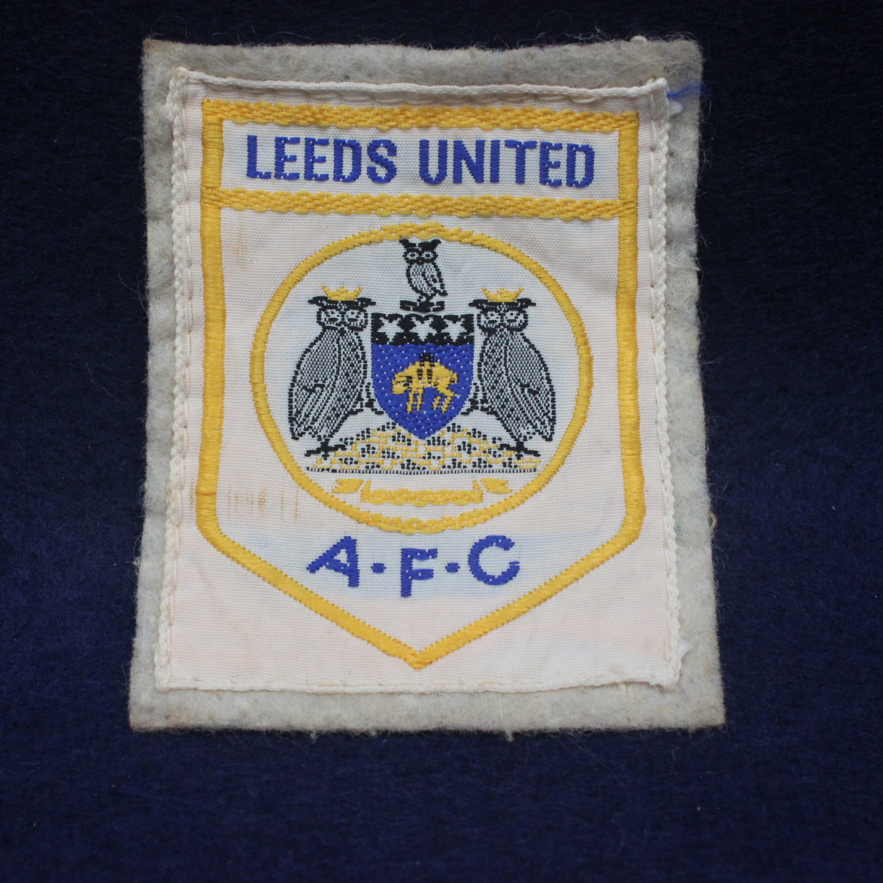 Vintage Sew On Badge Leeds United Football Club Patch Vintage And vintage-sew-on-badge-leeds-united-football-club-patch-vintage-and
