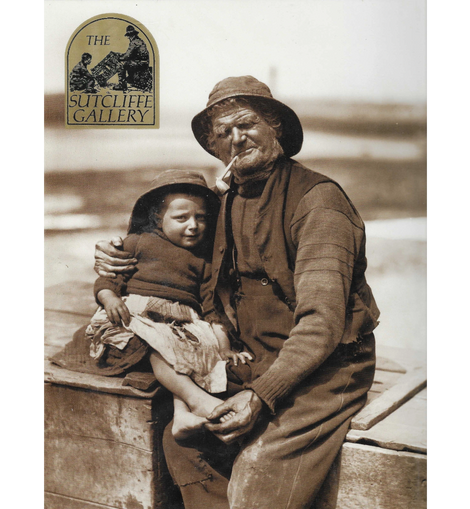 Sutcliffe Gallery Print of  a Whitby Fisherman with a young child