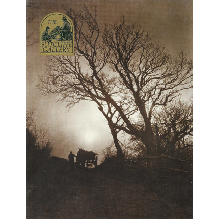 Silhouette of a person with a cart under a large tree, with 'The Sutcliffe Gallery' logo at the top.