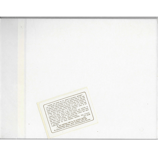 Small card with text on a white background with Sutcliffe Gallery Description