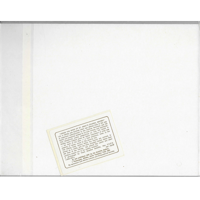 Small card with text on a white background with Sutcliffe Gallery Description