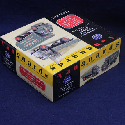 Box of Van Gards Diecasts on a blue background