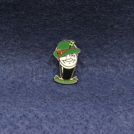 Vintage Guinness St Patrick’s Day Pint Character Pin Badge